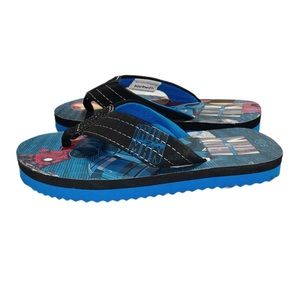BUSTER BROWN & CO. Boy's Iron Man Flip Flops Size 10/11